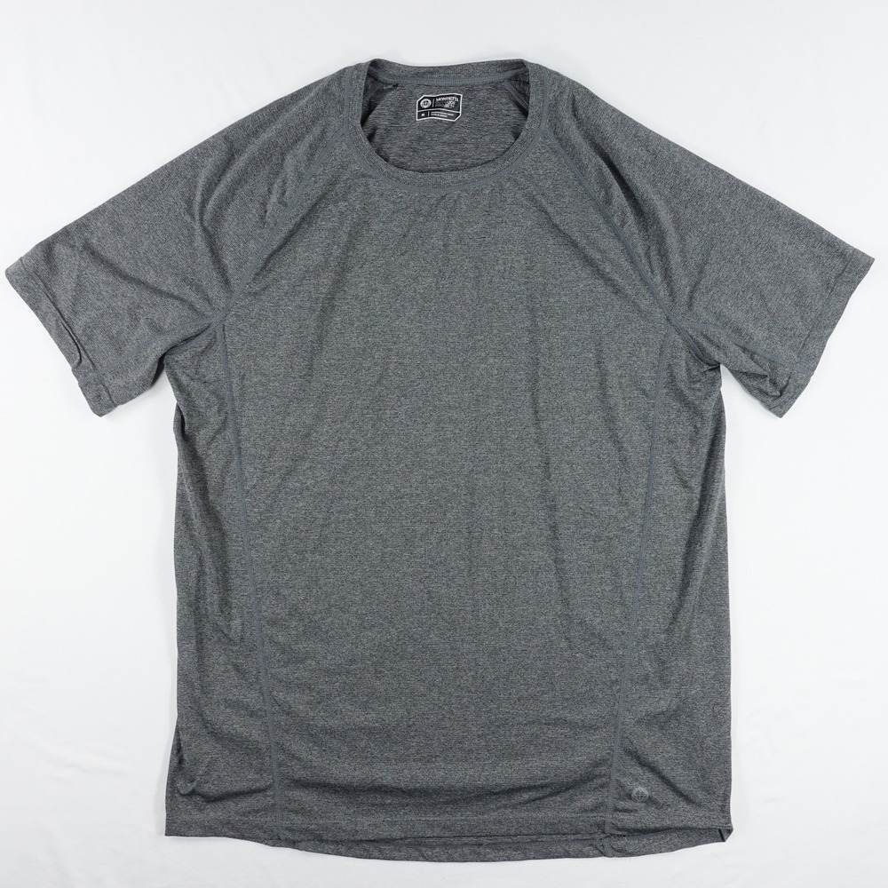 Mondetta Outdoor Project T-Shirt Men's Medium Raglan Activewear Gym Stretch Grey